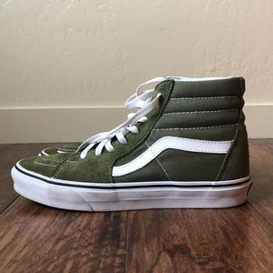 army green high top vans